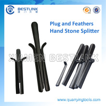 Manual Splitter Plug and Feathers for Breaking Stone